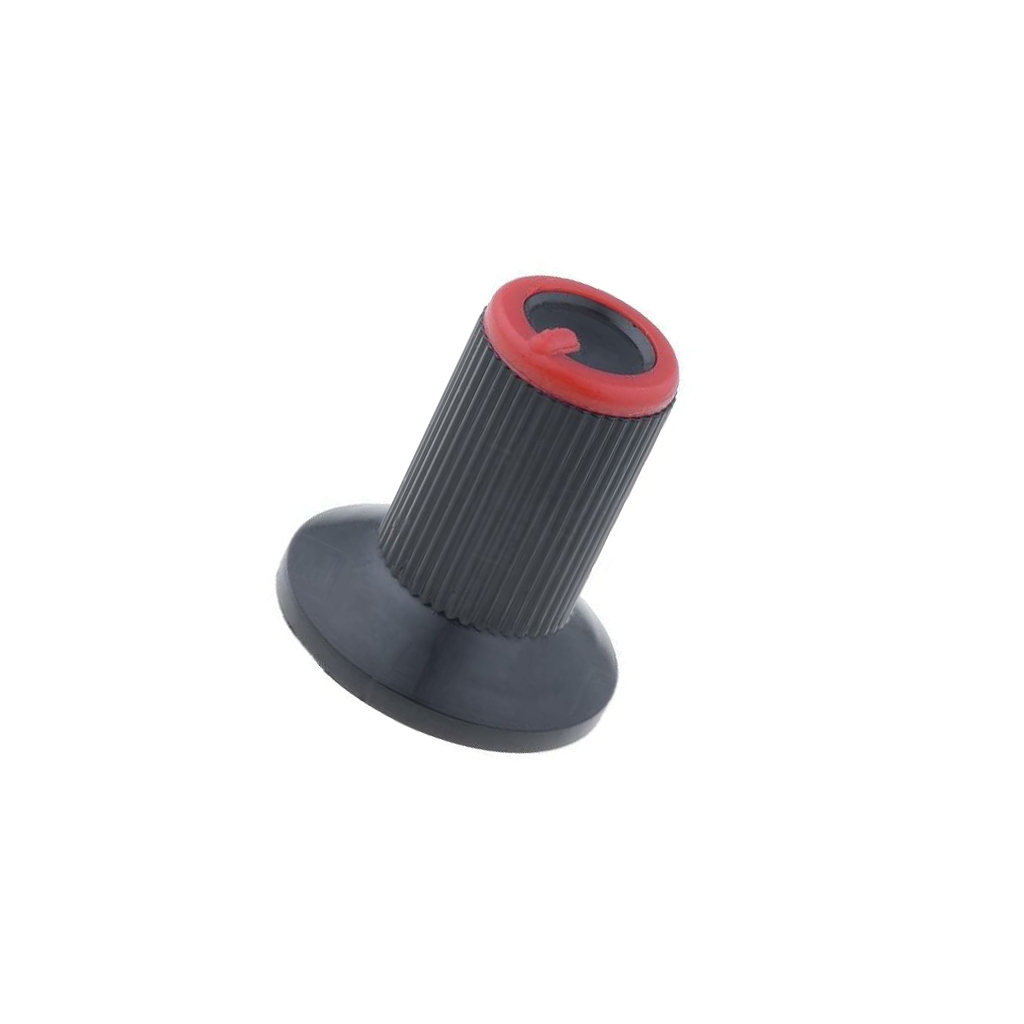 2 x bouton rotatif GTC6M-18X19-C avec bride plastique axe Ø : 6 mm Ø10 x 19 mm noir - Photo 1/1