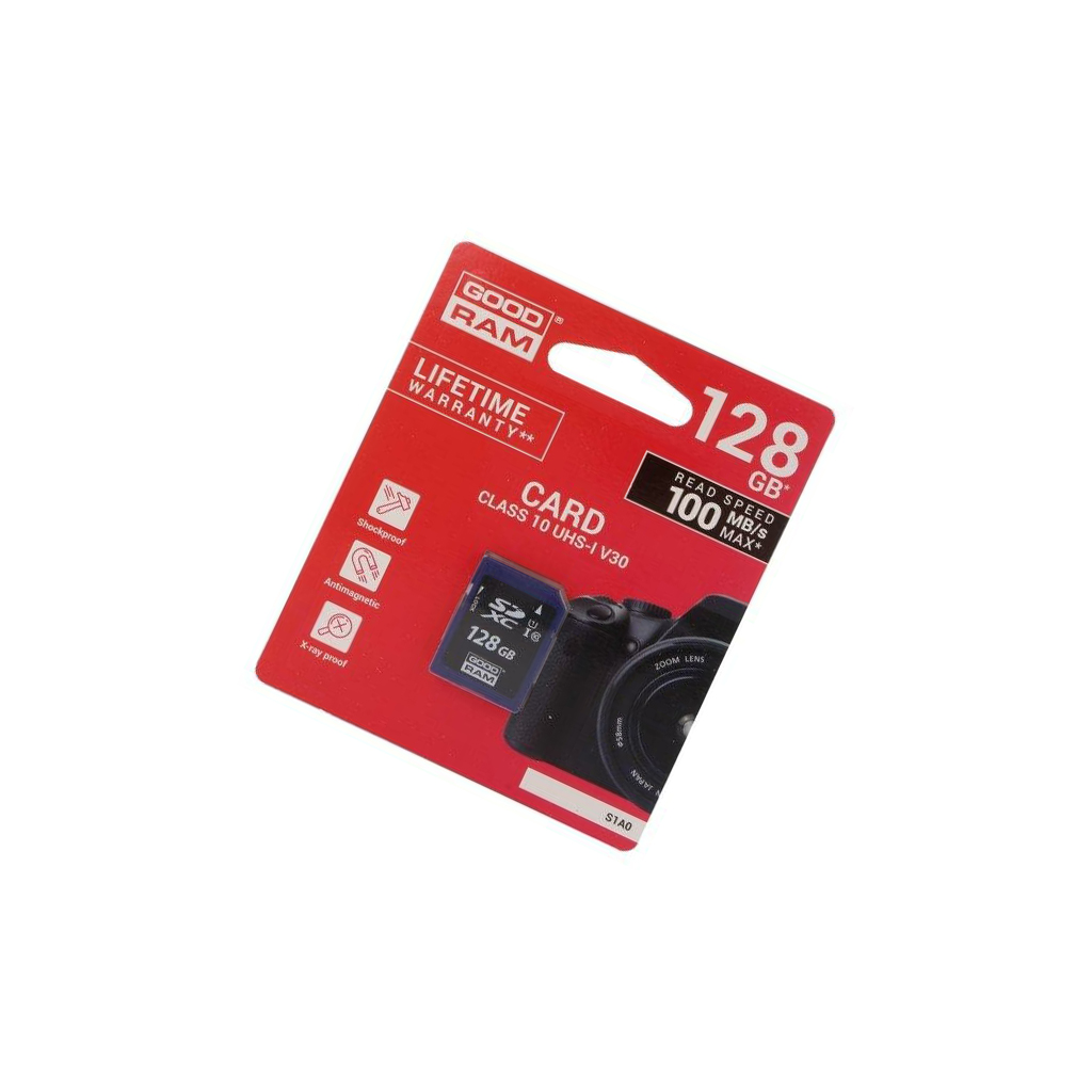 S1A0-1280R12 Speicherkarte SD XC 128GB Ablesen: 100MB/s Speicherung: 10MB/s GOOD - Afbeelding 1 van 1