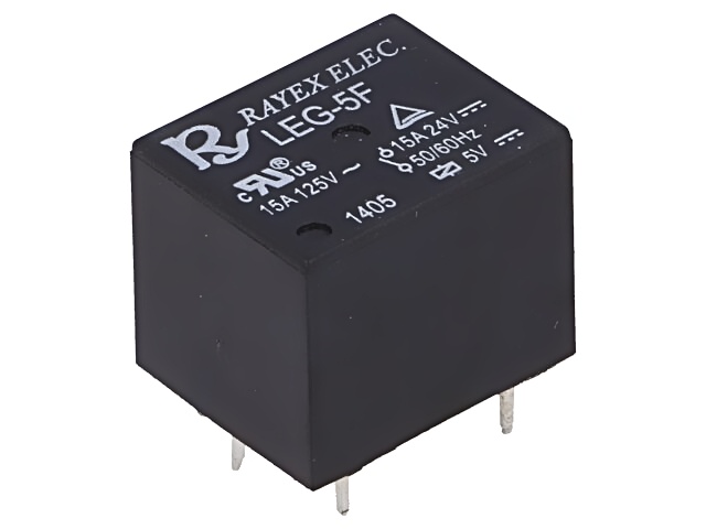 RELE RAYEX 24VDC / 30A - 1Ctos - SPDT - TIPO L90 Relés