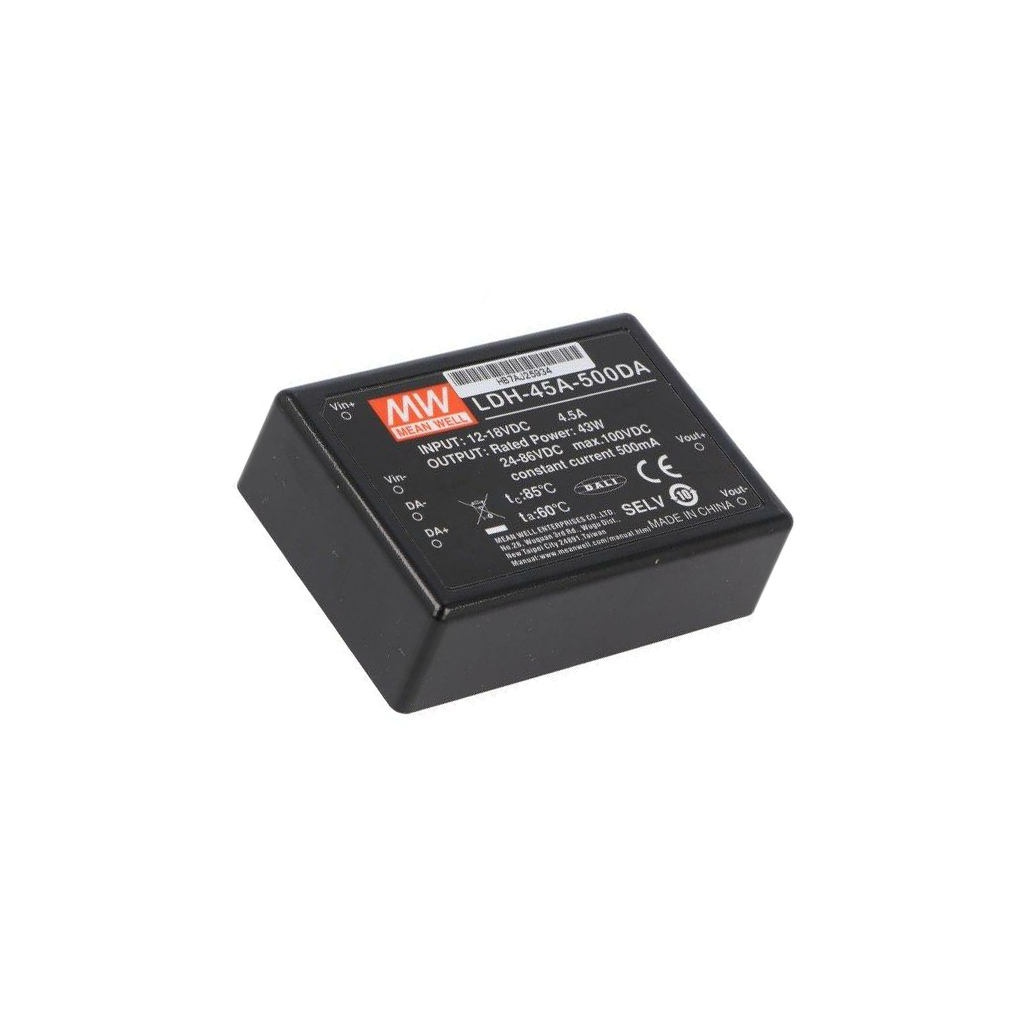 LDH-45A-500DA WANDLER: DC/DC 43W UEing: 9-18V UAusg: 24-86VDC IEing: 4 ...