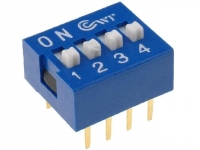 2x DS-04 Switch DIP-SWITCH Poles 2x DS-04 Switch DIP-SWITCH Poles