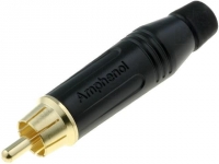ACPR-BLK Plug RCA male straight ACPR-BLK Plug RCA male straight